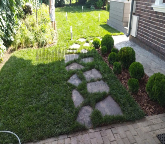 Устройство пошаговой дорожки, КП Изумрудный - фото - 10